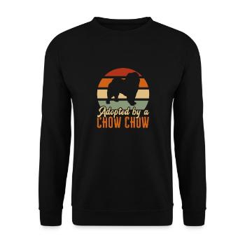 Chow Chow Hund - Unisex Pullover - Schwarz - Vorne - Alina (178cm) & Michal (187cm)