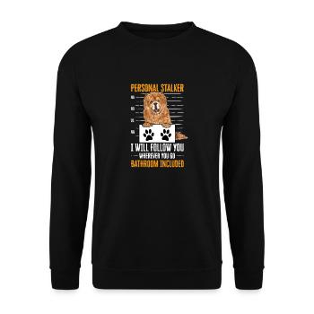 Chow Chow Chien - Sweat-shirt Unisexe - noir - Devant - Alina (178cm) & Michal (187cm)