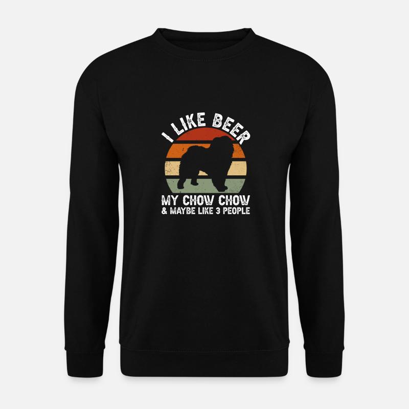 Chow Chow Chien - Sweat-shirt Unisexe - noir