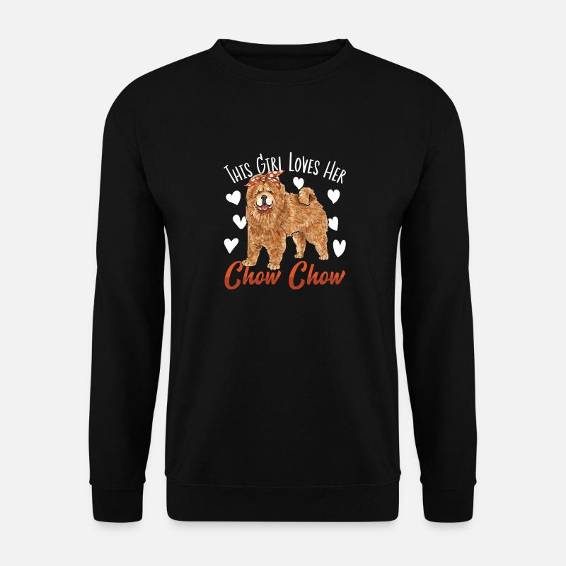 Chow Chow Chien - Sweat-shirt Unisexe - noir