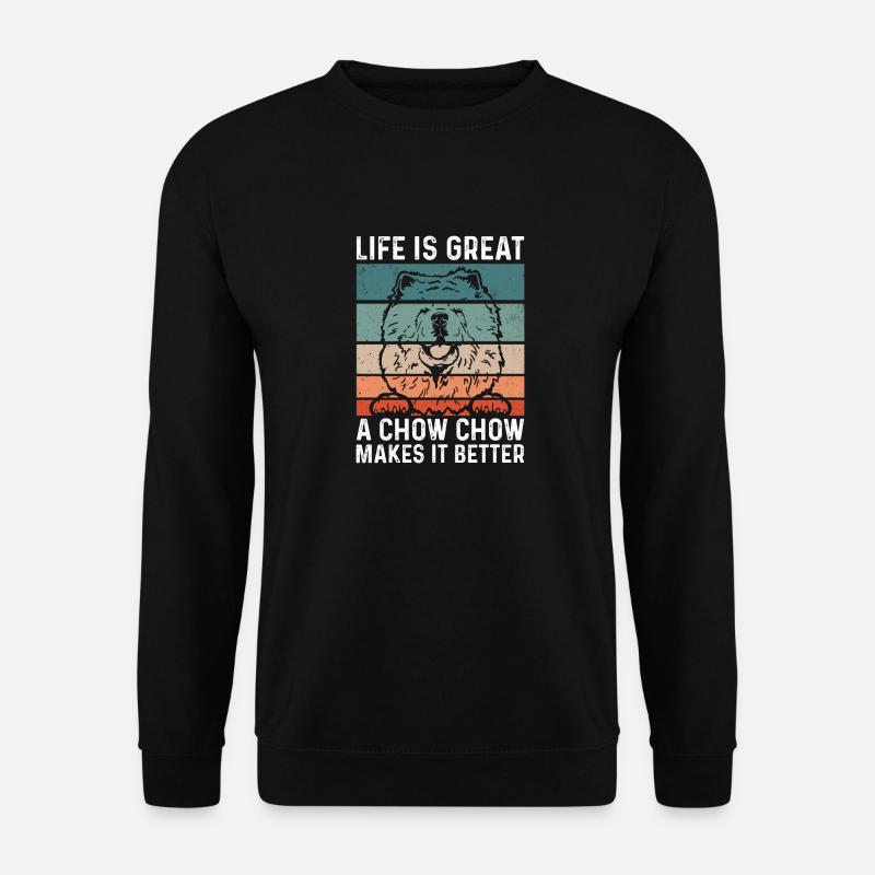 Chow Chow Chien - Sweat-shirt Unisexe - noir