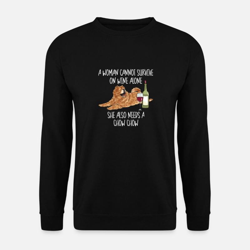 Chow Chow Chien - Sweat-shirt Unisexe - noir