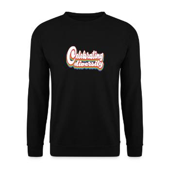 Pride Month LGBTQ - Celebrating Diversity - Unisex Sweatshirt - black - Front - Alina (178cm) & Michal (187cm)