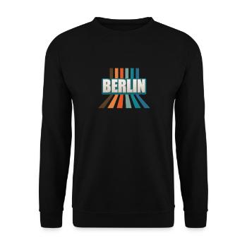 Berlin Berlinerin Berlin City Berlin - Unisex Sweatshirt - black - Front - Alina (178cm) & Michal (187cm)
