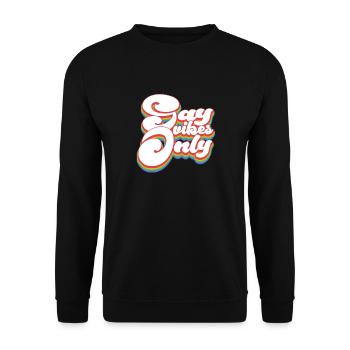 Gay Vibes Only - Mois de la fierté LGBTQ - Sweat-shirt Unisexe - noir - Devant - Alina (178cm) & Michal (187cm)