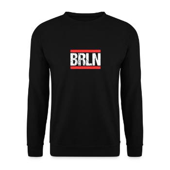 Berlin Berlinerin Berliner Stadt Berlin - Unisex Pullover - Schwarz - Vorne - Alina (178cm) & Michal (187cm)