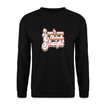 Mois de la fierté LGBTQ - Je ne peux même pas penser clairement - Sweat-shirt Unisexe - noir - Devant - Alina (178cm) & Michal (187cm)
