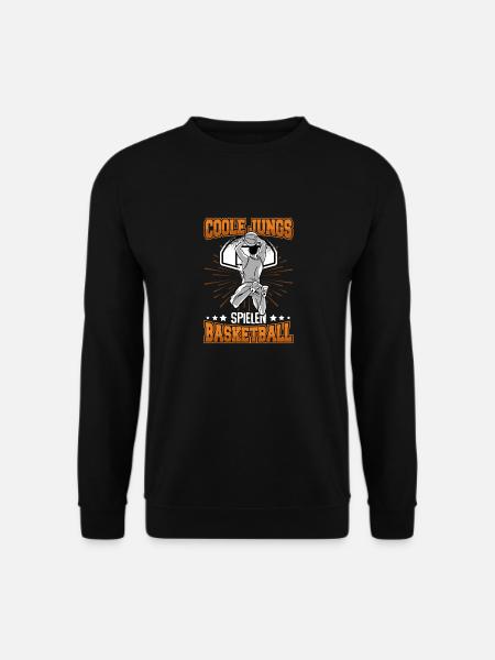 Geschenk Jungs spielen Basketball - Unisex Pullover - Schwarz