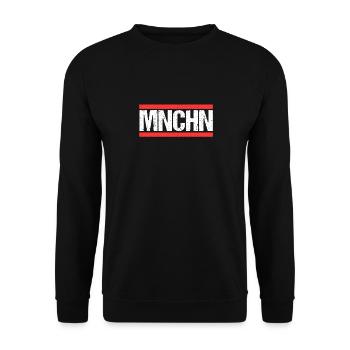 Münchnerin Münchner München - Unisex Pullover - Schwarz - Vorne - Alina (178cm) & Michal (187cm)