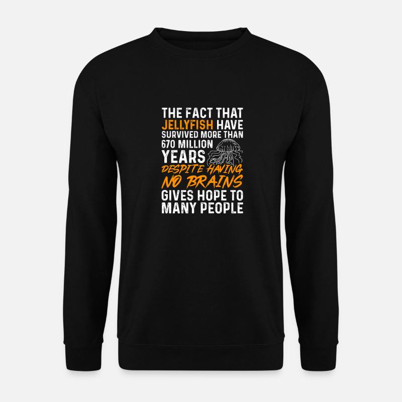 Qualle Meerestier Tauchen Quallen - Unisex Pullover - Schwarz