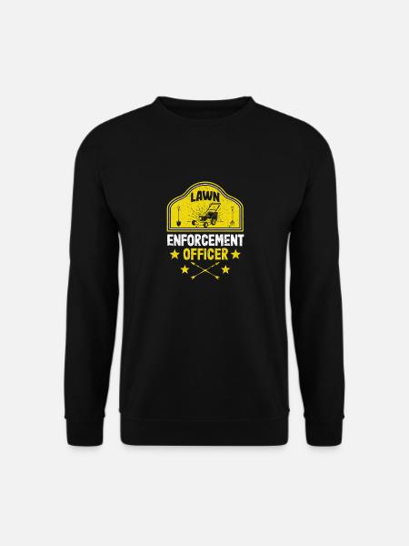 Lawn Enforcement Officer Lustige Gartenarbeit - Unisex Pullover - Schwarz