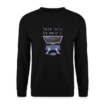 Ingénieur Big Data Science Data Analyste Pc - Sweat-shirt Unisexe - noir - Devant - Alina (178cm) & Michal (187cm)