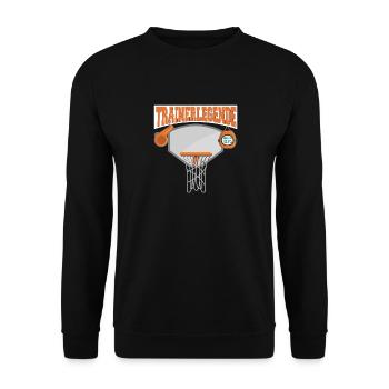 Trainerlegende Basketball - Unisex Pullover - Schwarz - Vorne - Alina (178cm) & Michal (187cm)