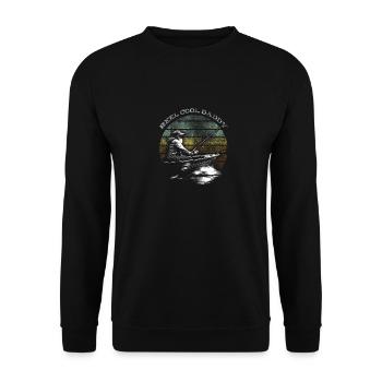 Fisherman on the boat - Unisex Sweatshirt - black - Front - Alina (178cm) & Michal (187cm)