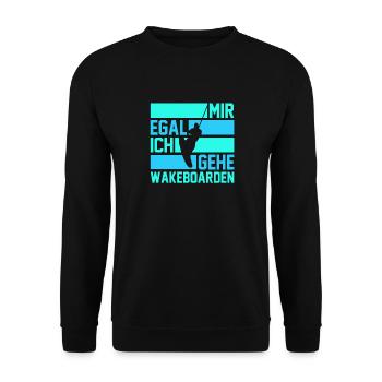 Wakeboarder Wakeboard Wakeboarding - Unisex Pullover - Schwarz - Vorne - Alina (178cm) & Michal (187cm)