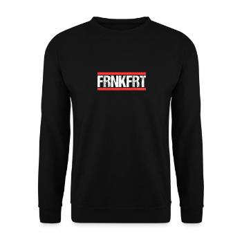 Frankfurterin Frankfurter Frankfurt - Unisex Pullover - Schwarz - Vorne - Alina (178cm) & Michal (187cm)