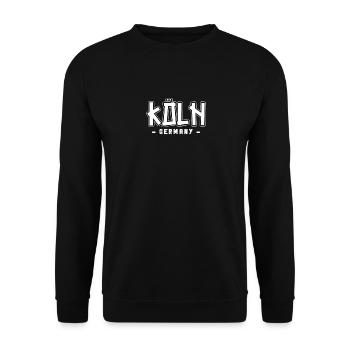 Kölnerin Kölner Köln - Unisex Pullover - Schwarz - Vorne - Alina (178cm) & Michal (187cm)