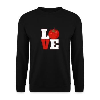 Amour Tomate Jardinage Potager Plantes - Sweat-shirt Unisexe - noir - Devant - Alina (178cm) & Michal (187cm)