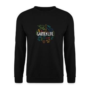 Vie de jardin Drôle drôle d’amoureux du jardinage Plante - Sweat-shirt Unisexe - noir - Devant - Alina (178cm) & Michal (187cm)