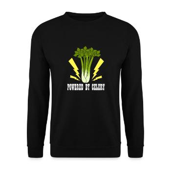Bereitgestellt von Vegetables Ironic Leek Celery - Unisex Pullover - Schwarz - Vorne - Alina (178cm) & Michal (187cm)