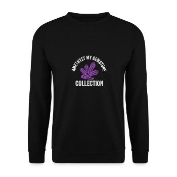 Amethyst My Gemstone Collection Collect from - Unisex Sweatshirt - black - Front - Alina (178cm) & Michal (187cm)