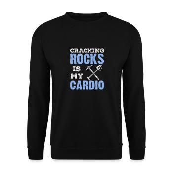 Ores Collecting minerals and precious stones - Unisex Sweatshirt - black - Front - Alina (178cm) & Michal (187cm)