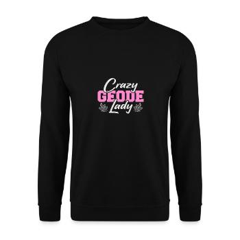 Crazy Geode Lady Minerais Collecte de minéraux et - Sweat-shirt Unisexe - noir - Devant - Alina (178cm) & Michal (187cm)