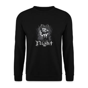 Child Of The Night, Gothic Subculture Emo Vampire - Unisex Pullover - Schwarz - Vorne - Alina (178cm) & Michal (187cm)