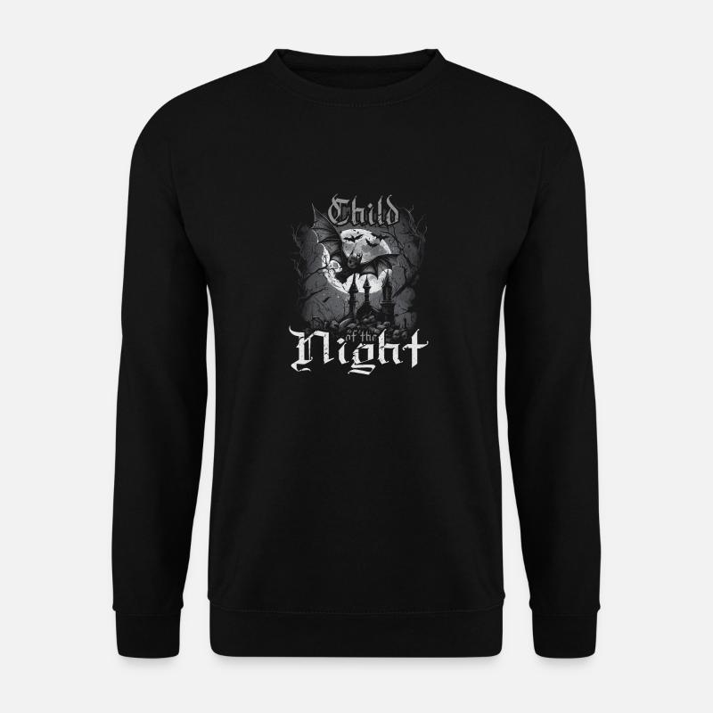 Child Of The Night, Gothic Subculture Emo Vampire - Unisex Pullover - Schwarz