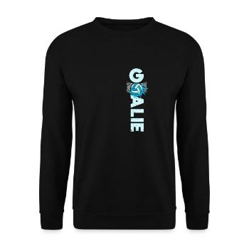 Water Polo Goalkeeper Team Player Goalkeeper Fan Goali - Unisex Sweatshirt - black - Front - Alina (178cm) & Michal (187cm)