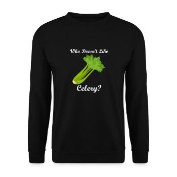 Gesundes Essen Gemüse Sellerie Essen - Unisex Pullover - Schwarz - Vorne - Alina (178cm) & Michal (187cm)