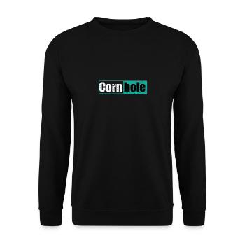 Cornhole Game Leisure Hobby - Unisex Sweatshirt - black - Front - Alina (178cm) & Michal (187cm)