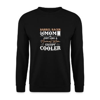Rodeo Event Barrel Racing Women comme une normale - Sweat-shirt Unisexe - noir - Devant - Alina (178cm) & Michal (187cm)