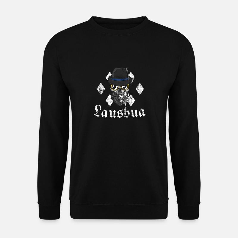 Lausbua bayern weiss - Unisex Sweatshirt - black