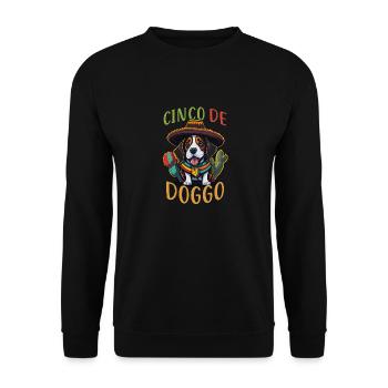 Cinco de Mayo Beagle Cinco de Doggo Beagle - Unisex Sweatshirt - black - Front - Alina (178cm) & Michal (187cm)