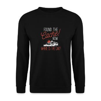 Found the cache, where is the car? Jollier - Unisex Sweatshirt - black - Front - Alina (178cm) & Michal (187cm)