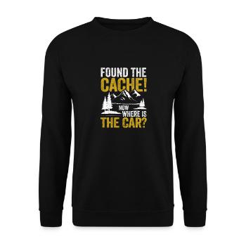 Trouvé la cache, où est la voiture? Jollier - Sweat-shirt Unisexe - noir - Devant - Alina (178cm) & Michal (187cm)
