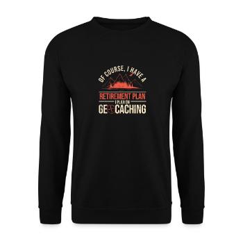 Bien sûr, j’ai un plan de retraite que je planifie - Sweat-shirt Unisexe - noir - Devant - Alina (178cm) & Michal (187cm)