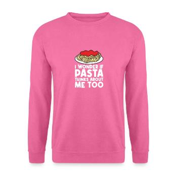 Lustige Pasta-Sprüche Essen Pasta-Liebhaber - Unisex Pullover - Pink - Vorne