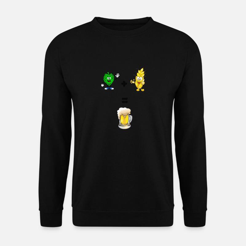 Barley and hops beer - Unisex Sweatshirt - black
