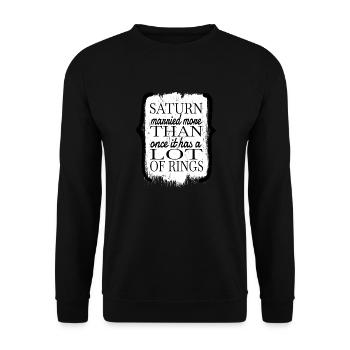 Fun Night Sky Gift Idea Believe Art Present Idea - Sweat-shirt Unisexe - noir - Devant - Alina (178cm) & Michal (187cm)