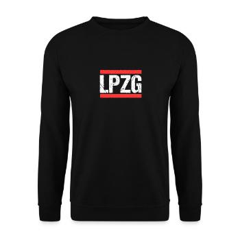 Leipzigerin Leipziger Leipzig - Unisex Pullover - Schwarz - Vorne - Alina (178cm) & Michal (187cm)