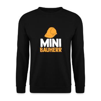 Bauherr - Unisex Pullover - Schwarz - Vorne - Alina (178cm) & Michal (187cm)