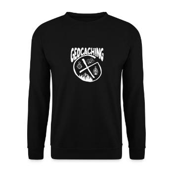 Expérience de camping Geocaching Geocaching - Sweat-shirt Unisexe - noir - Devant - Alina (178cm) & Michal (187cm)