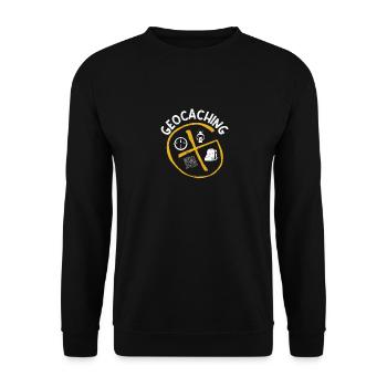 Expérience de camping Geocaching Geocaching - Sweat-shirt Unisexe - noir - Devant - Alina (178cm) & Michal (187cm)