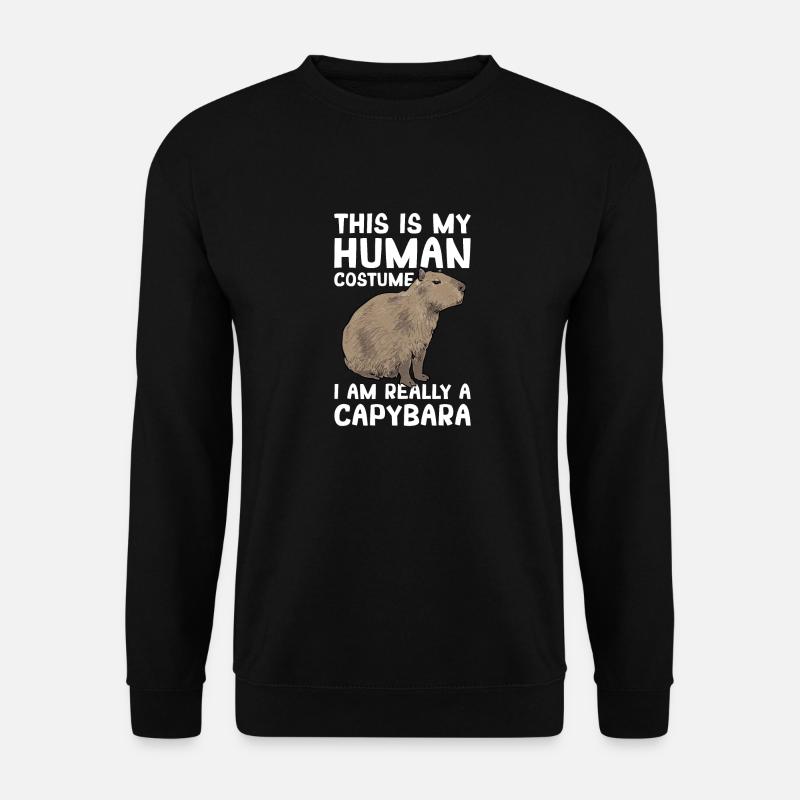 Capybara Nagetier - Unisex Pullover - Schwarz