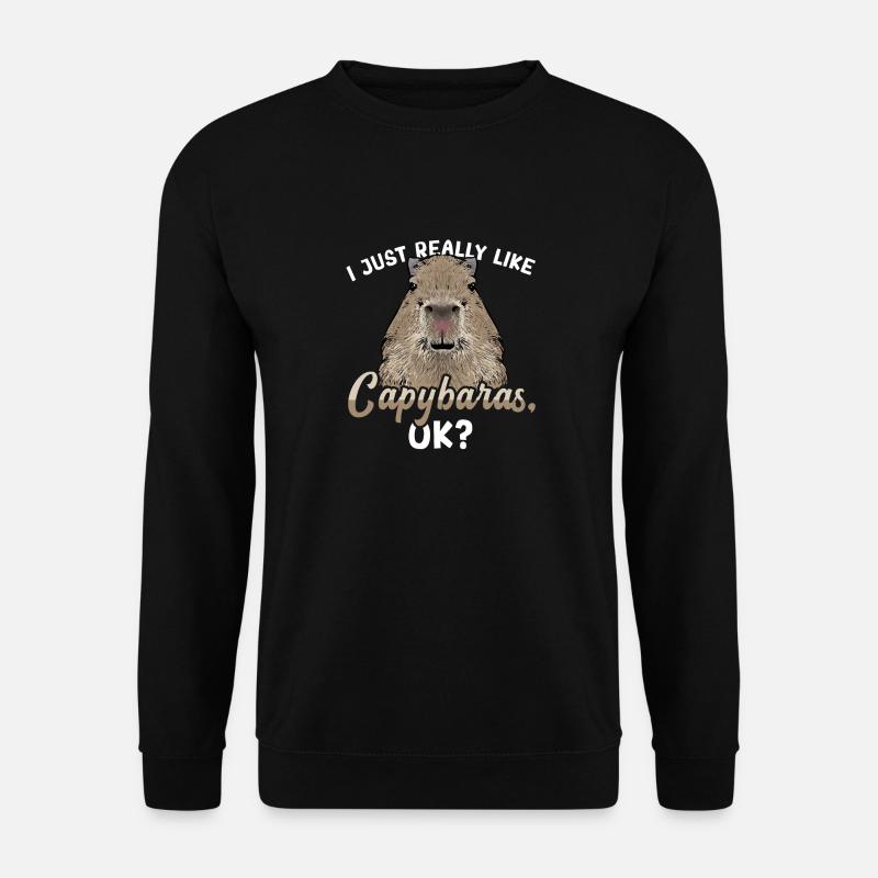 Capybara rodent - Unisex Sweatshirt - black
