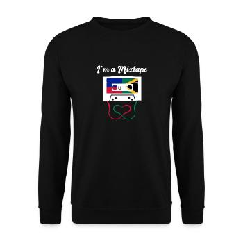 Haiti Haitian Jamaica Combination I Gift - Unisex Sweatshirt - black - Front - Alina (178cm) & Michal (187cm)