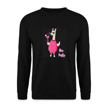 Bachelorette Party Bachelorette Funny - Unisex Sweatshirt - black - Front - Alina (178cm) & Michal (187cm)