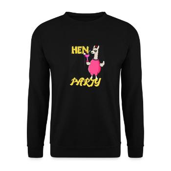 Enterrement de vie de jeune fille JGA Mariage féminin - Sweat-shirt Unisexe - noir - Devant - Alina (178cm) & Michal (187cm)